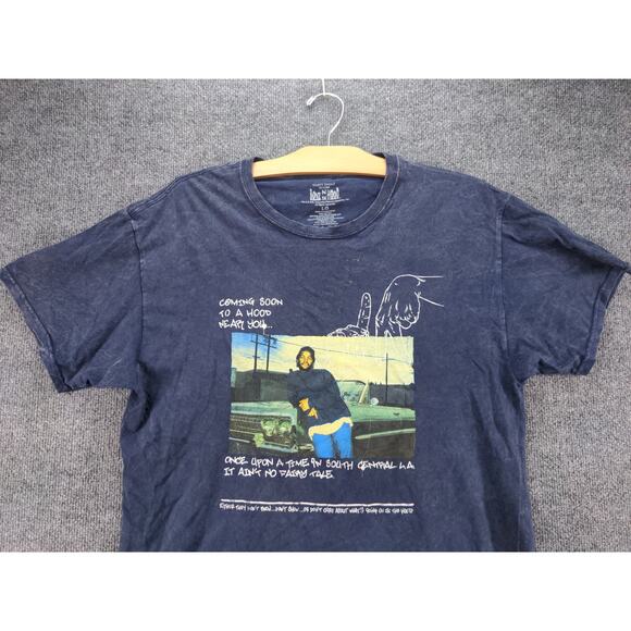 Mens Boyz N The Hood Ice Cube T Shirt Size L Blue Graphic Logo - Picture 6 of 12